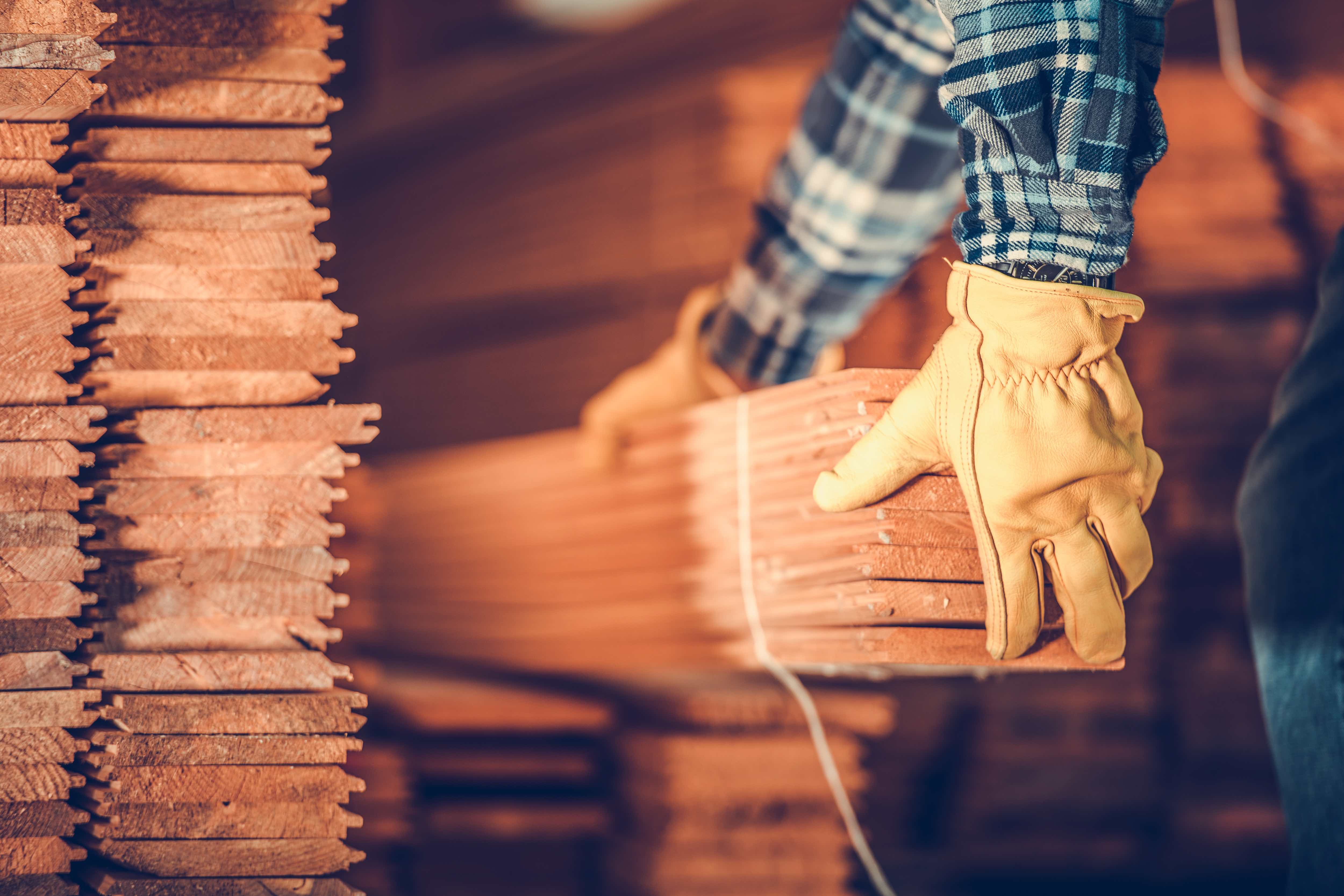 Green hardwood lumber