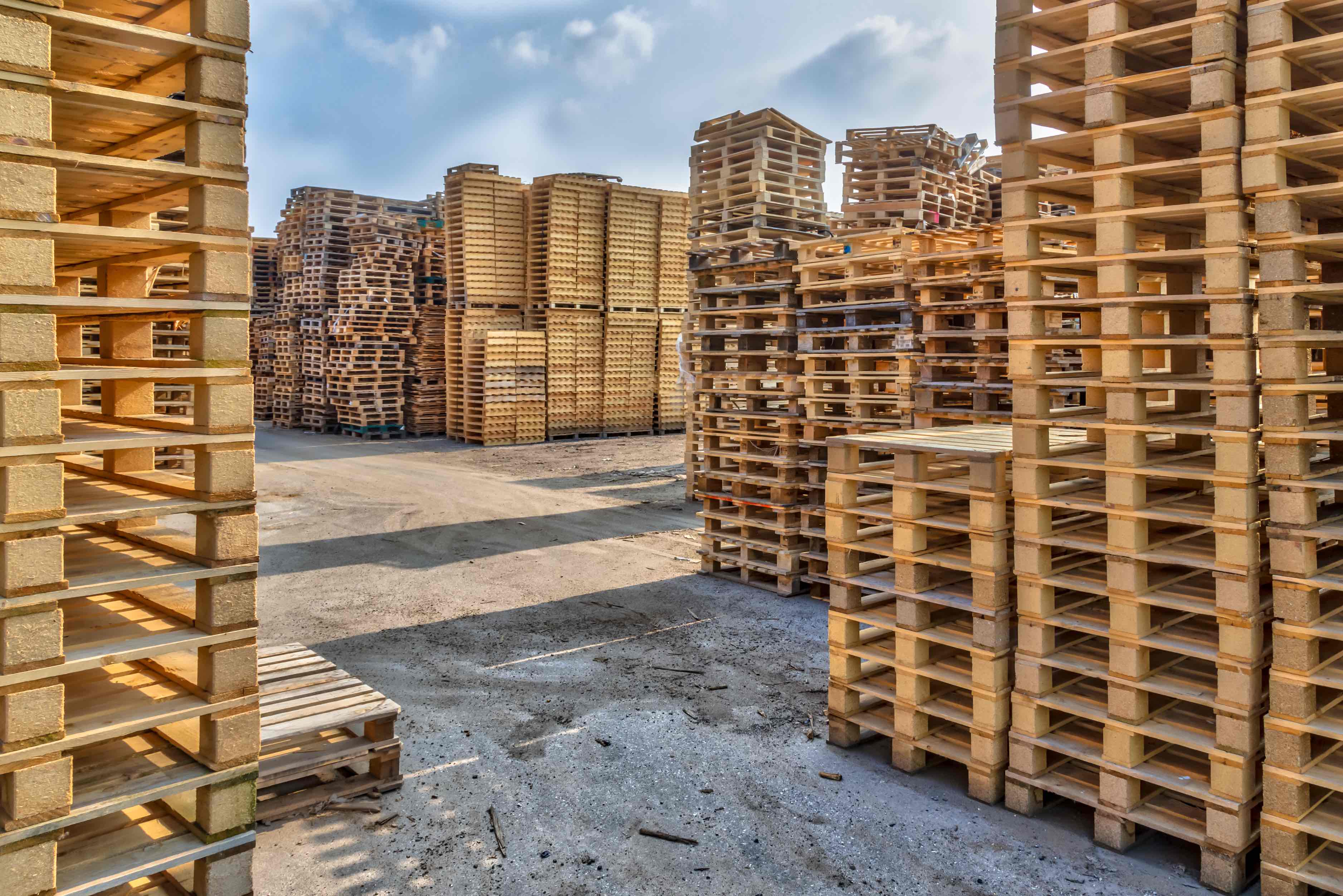 Hardwood pallets